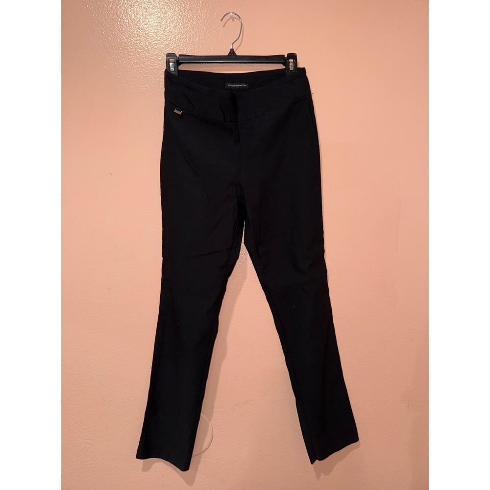 Counterparts Black Pull On Stretch Dress Pants Size 8 Like New